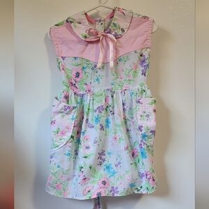 Floral Pink and White Kids Top
